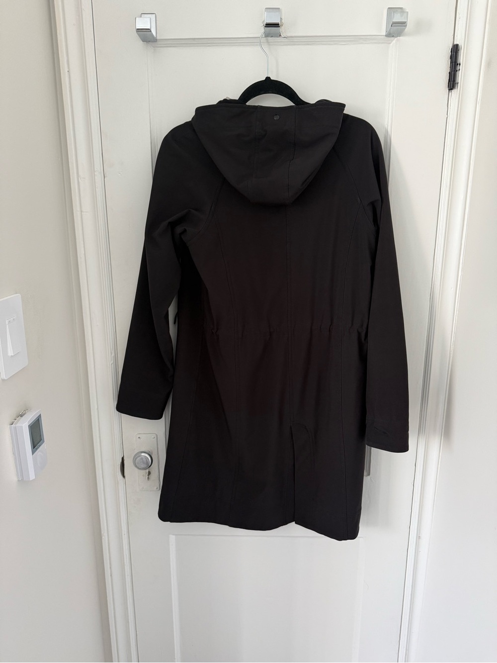 lululemon athletica Black Hooded Rain Coat - Picture 2 of 3